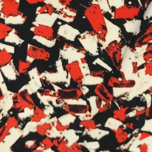 NWOT KASPER Abstract Print Cowl Neck Top - Picture 7 of 10